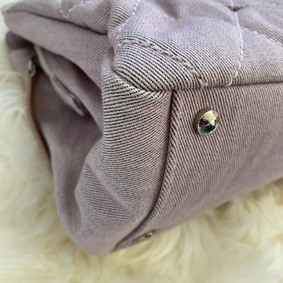 Authentic rare denim light pink Chanel bag - Picture 10 of 13